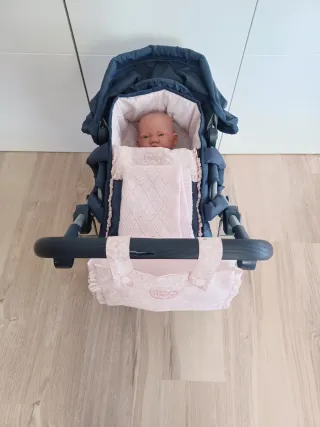 Carrello per passeggini classico blu