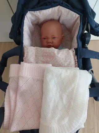 Carrello per passeggini classico blu