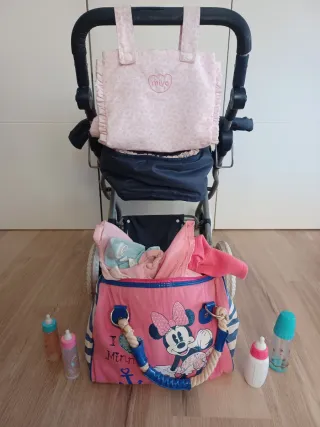 Carrello per passeggini classico blu