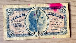Billete II República Española – 50 céntimos 1937