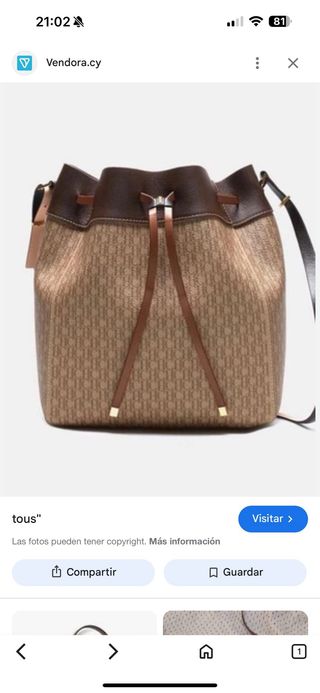 Bolso Carolina Herrera Beige y Marrón