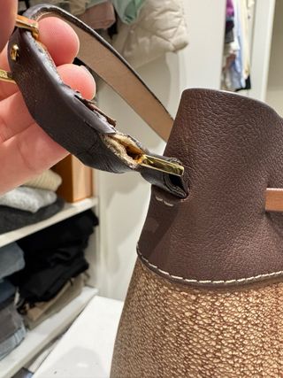 Bolso Carolina Herrera Beige y Marrón