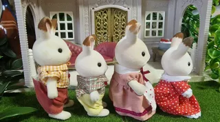 Sylvanian families Conejos Chocolate vintage