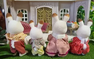 Sylvanian families Conejos Chocolate vintage