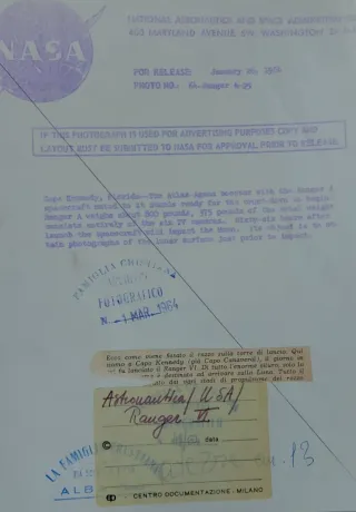 Foto ORIGINAL NASA 1965 - ATLAS en gantry Angle