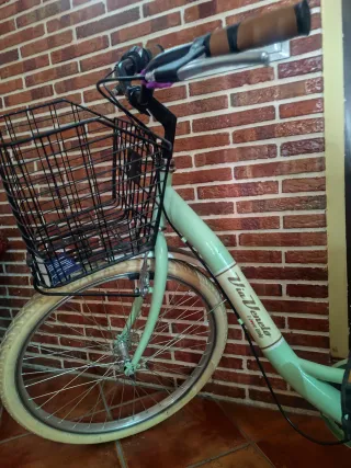 Bicicleta de paseo verde