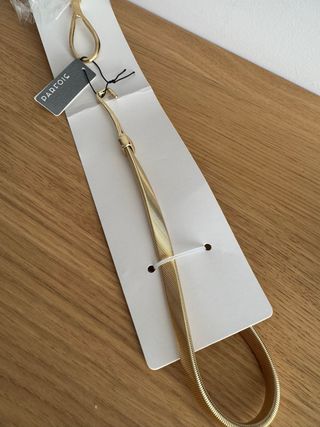 Cinturón Parfois Dorado Metálico Ajustable Nuevo