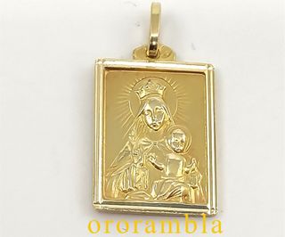 Medalla Escapulario Oro 18k