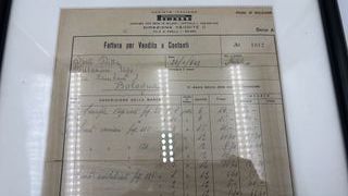 NQG602 Fattura storica incorniciata