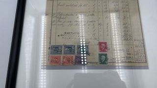 NQG602 Fattura storica incorniciata