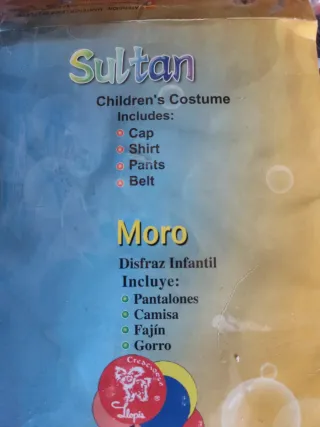 Disfraz infantil de Sultán 4-6 años
