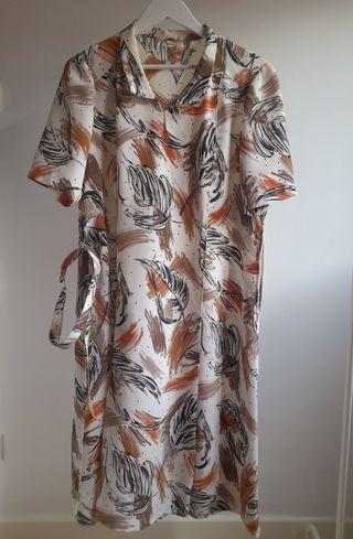 Vestido camisero estampado talla 46