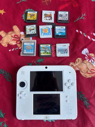 Nintendo DS Lite Blanca + Juegos