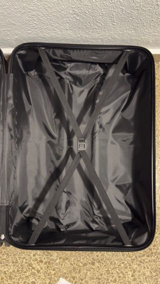 Set 2 maletas rígidas negras con TSA – como nuevas