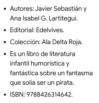 Libro: El Fantasma Cataplasma