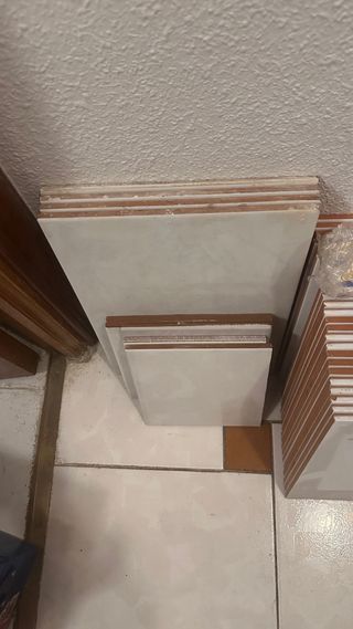 Lote cerámica blanca y decorada