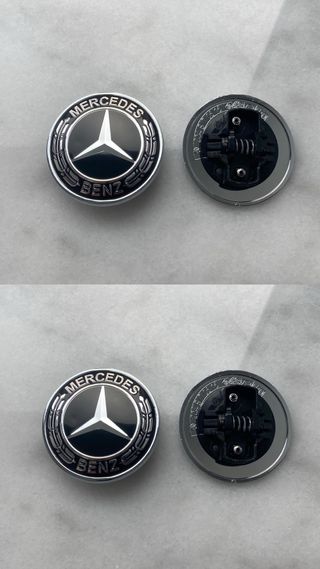 2 logos capot Mercedes Benz 57mm nuevos