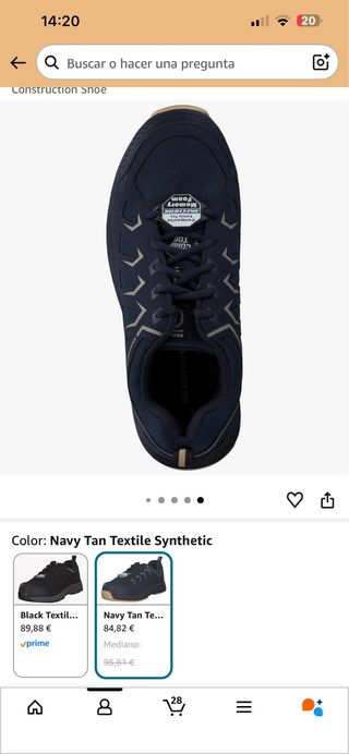 Skechers Zapatillas Trabajo Azul Marrón