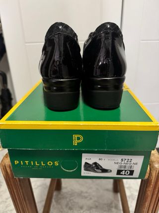 Botín Pitillos Negro Talla 40 Plantilla Extraíble