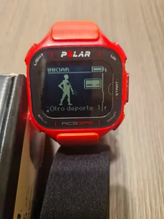 Polar Pulsómetro Rojo Caja y Banda