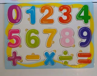Puzzle Madera Números y Operaciones