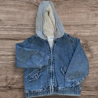 Chaqueta tejana Zara 4-5 años, forro borreguito