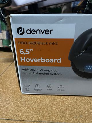 Patinete Hoverboard Denver 6.5” Negro