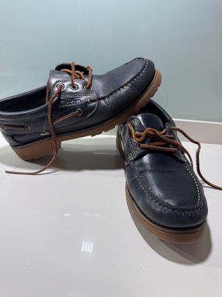 Mocasines Gorila Negro Piel