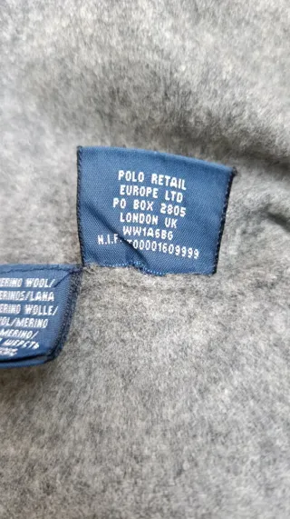 Chaleco lana merino Ralph Lauren gris