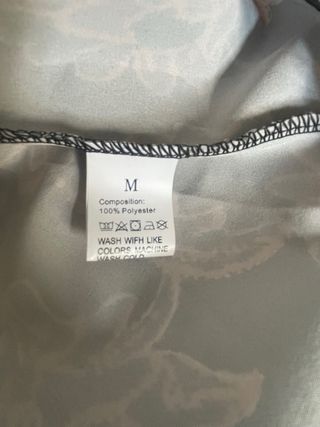 Blusa floral manga larga marrón y rosa