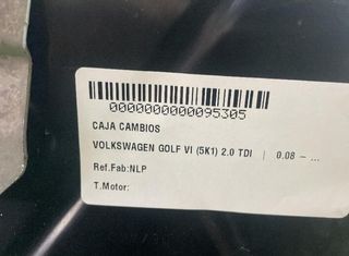 95305 nlp caja de cambios volkswagen golf vi (5k1)