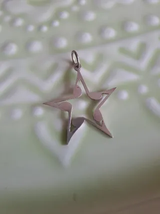 Colgante Plata Estrella Corcheas