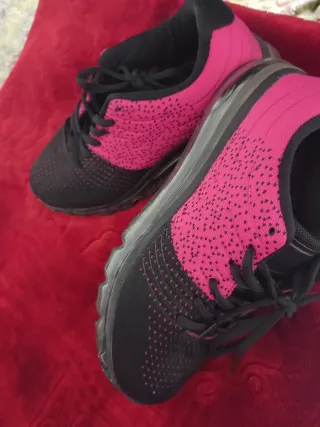 Zapatillas deportivas mujer negras y rosas