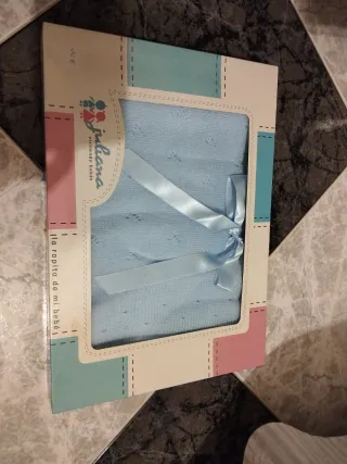 Toquilla bebé Juliana azul