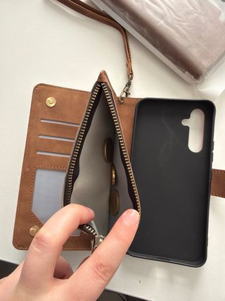 Funda Samsung A54 con monedero y correa