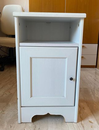 2 Mesitas de Noche Blancas Madera