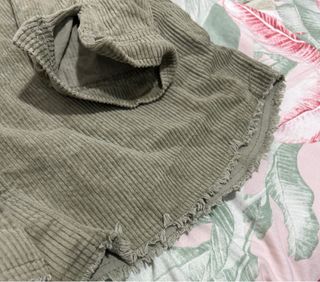 Sobrecamisa Zara verde corduroy