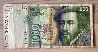 Billete antiguo de España – 1.000 pesetas (1992)