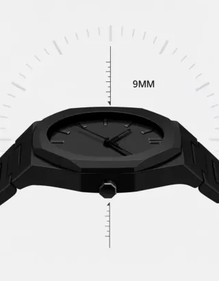 Aprovecha!Reloj Negro tipo Milano