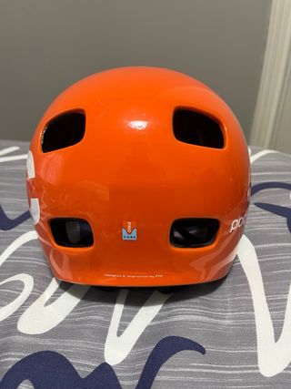 Casco de bicicleta naranja POC core