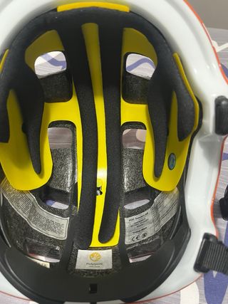 Casco de bicicleta naranja POC core