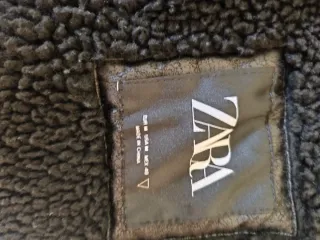 Cazadora Polipiel Zara Negra Hombre