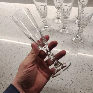 Set 6 Calici Flute Vetro Trasparente