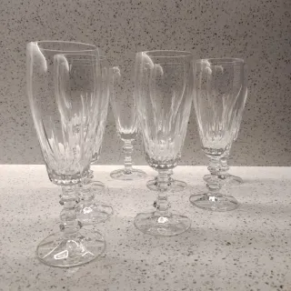 Set 8 Bicchieri Vetro Stile Vintage