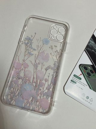 Cover floreale trasparente per iPhone 11 pro max