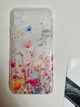 Cover floreale trasparente per iPhone 11 pro max