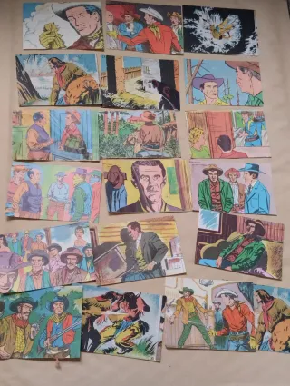 Lote de cromos antiguo