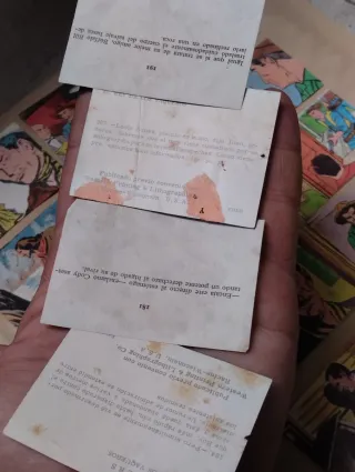 Lote de cromos antiguo