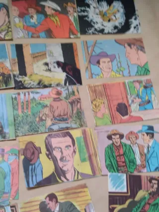 Lote de cromos antiguo