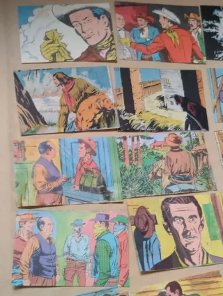 Lote de cromos antiguo